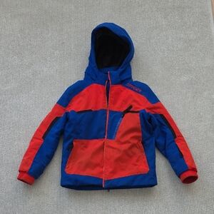 Spyder Blue and Red Boys Leader Jacket, Size 7
